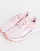 Puma Twitch Runner Sneakers In Pink And White