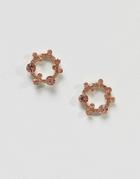 Asos Design Jewel Garland Earrings - Pink