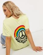 Quiksilver Og Rainbow T-shirt In Yellow