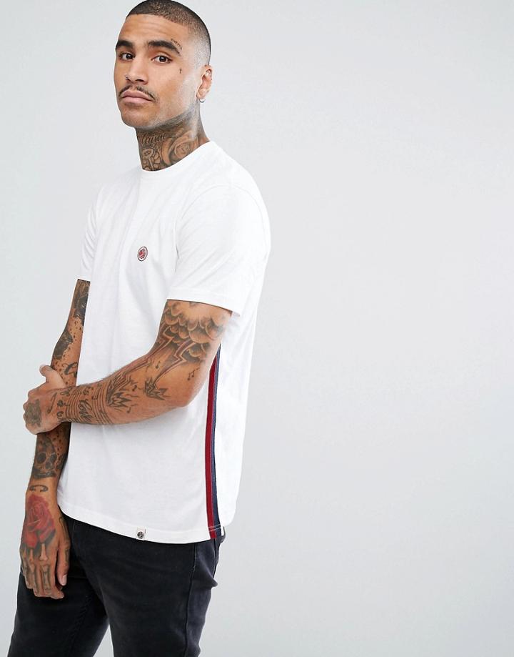 Pretty Green Tilby Short Sleeve Crew Neck T-shirt In White - White