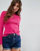 Asos Sweater In Rib - Pink