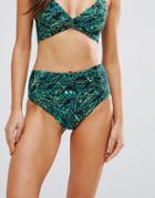 Radio Fiji High Waisted Bikini Bottoms - Green