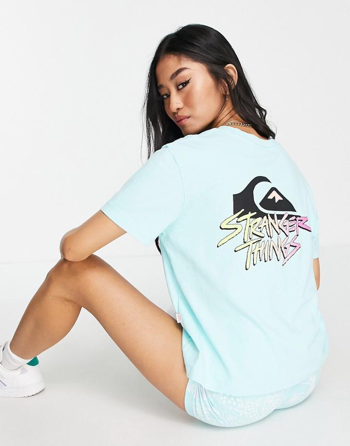 Quiksilver X Stranger Things T-shirt In Blue