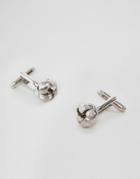 Asos Knot Cufflinks In Silver - Silver