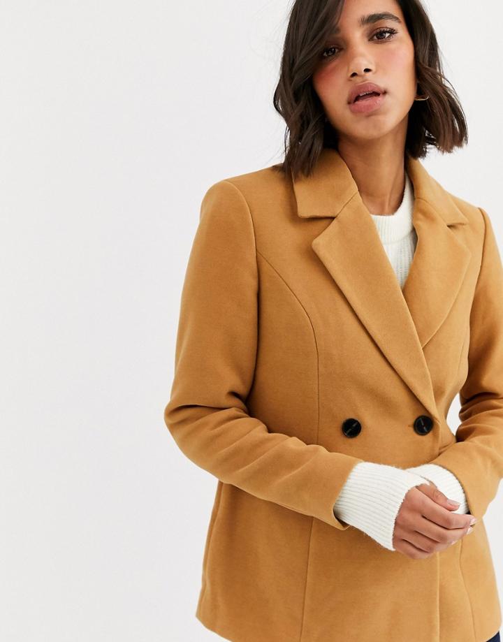 Vero Moda Tailored Coat In Beige