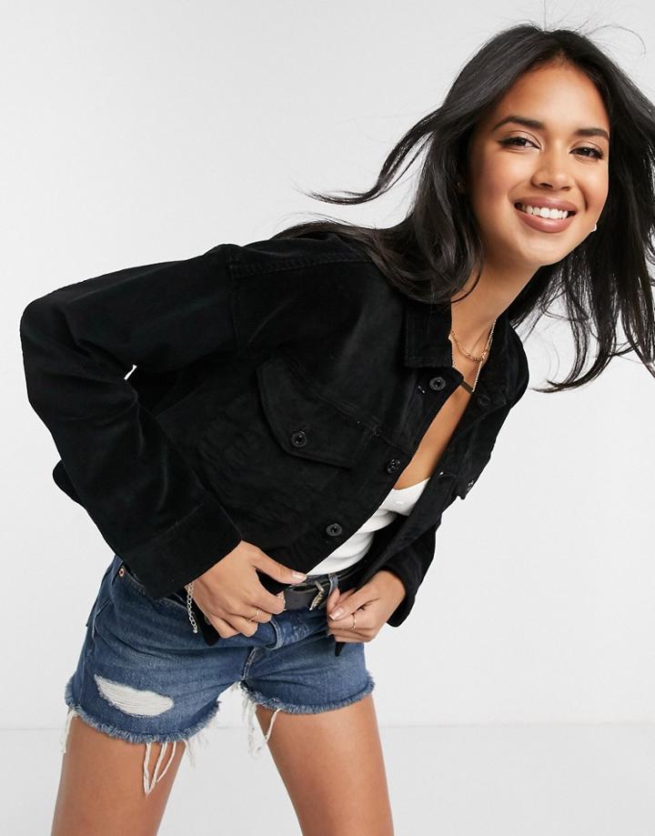 G-star D-staq Os Cropped Rc Jacket In Black