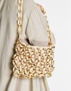 Topshop Acrylic Chain Shoulder Bag In Pink