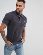 Fred Perry Textured Knitted Polo Shirt In Gray - Gray