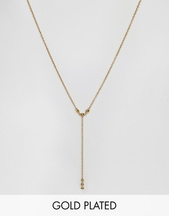 Gorjana Gold Plated Lariat Necklace - Gold