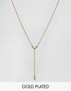 Gorjana Gold Plated Lariat Necklace - Gold