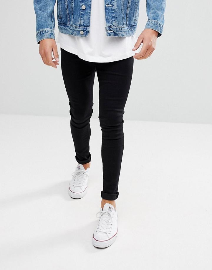 Waven Extreme Skinny Fit Jeans In Black - Black