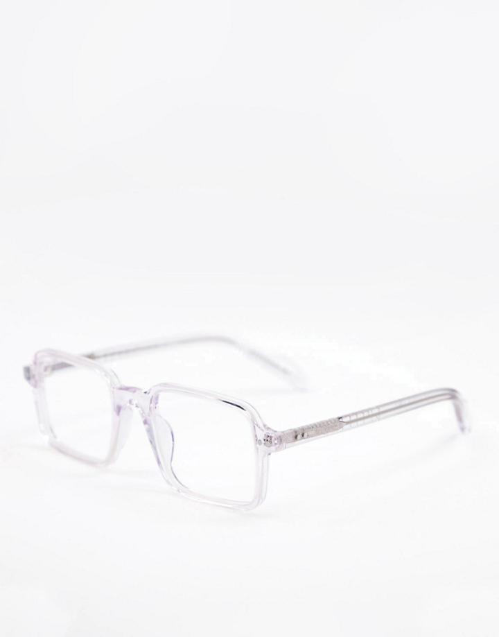 Spitfire Cut Thirty Two Womens Square Blue Light Glasses In Clear