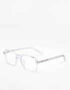 Spitfire Cut Thirty Two Womens Square Blue Light Glasses In Clear