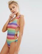 Lazy Oaf Rainbows Swimsuit - Multi