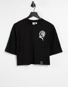 Puma International Crop T-shirt In Black