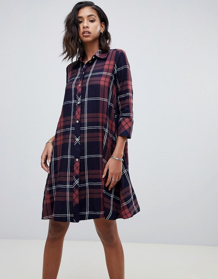 G-star Shirt Dress In Check - Multi