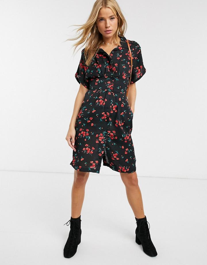 Brave Soul Hanna Dress In Dark Floral