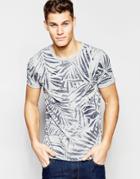 Tommy Hilfiger T-shirt With Leaf Print - Gray
