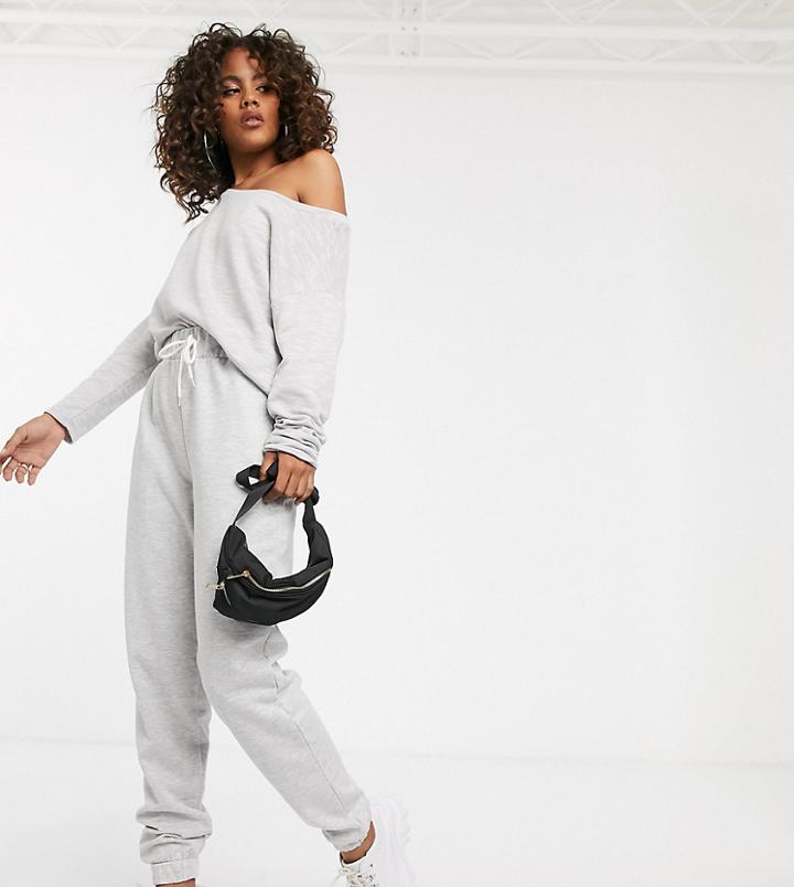 Asos Design Tall Lounge Brushed Gray Jogger