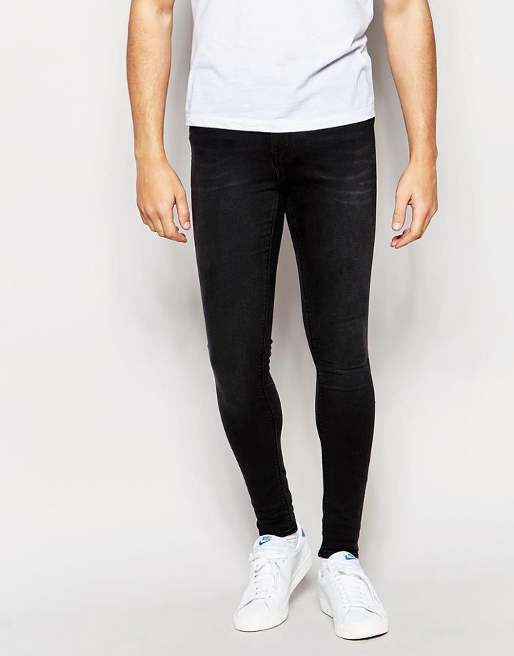Waven Jeans Royd Extreme Super Skinny Fit Mid Rise Vintage Black - Vintage Black