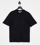 Collusion Unisex Organic Cotton T-shirt In Black