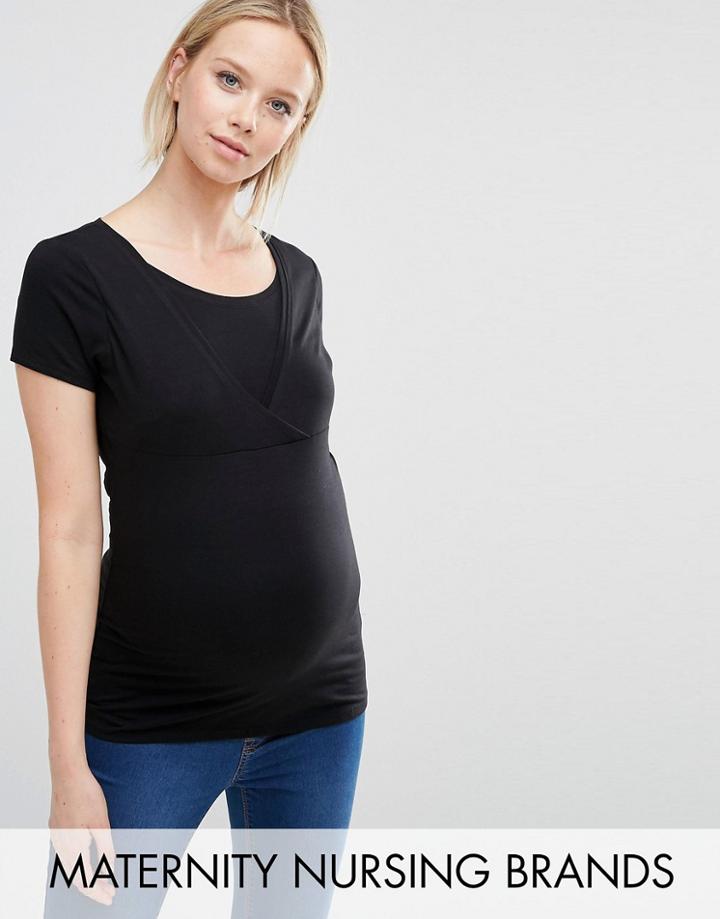 New Look Maternity Nursing Tee - Black