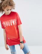 Asos T-shirt With Skate Print - Red