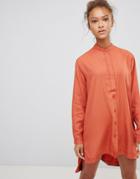 Waven Agnes Shirt Dress - Orange
