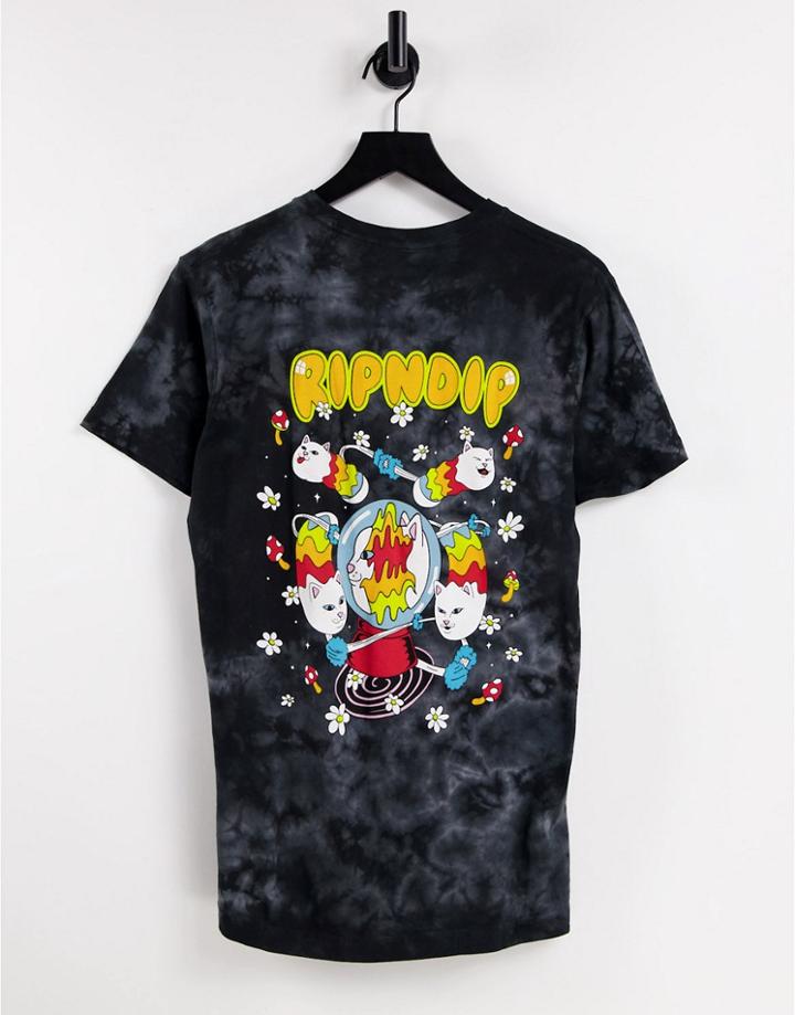 Ripndip Tie-dye Space Gravy T-shirt In Black