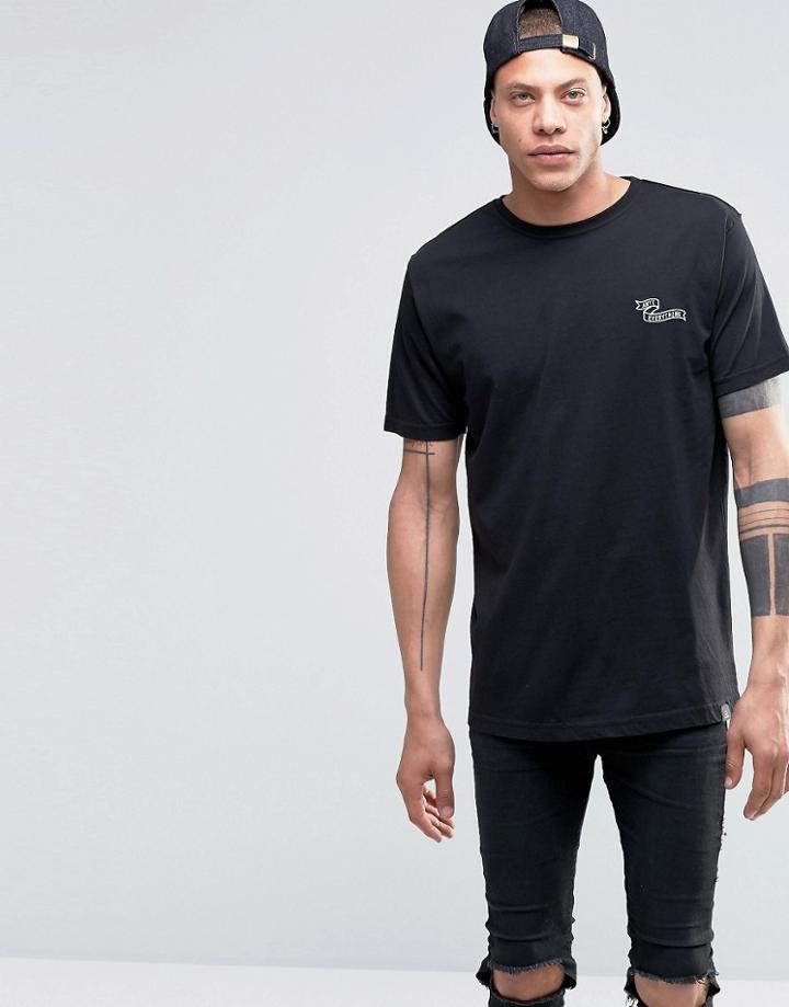 Antioch Anti Everything Chest Print T-shirt - Black
