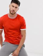 Only & Sons Ringer T-shirt - Red