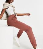 Asos Design Tall Sweatpants In Cognac Brown