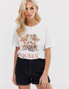 Stradivarius Licence Motif T Shirt In White - White