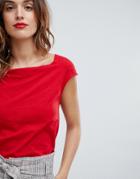 Sisley Cowl Neck Top - Red