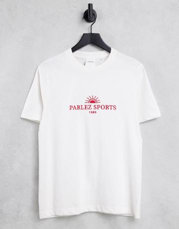 Parlez Signus Embroidered T-shirt In White