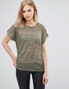 B.young Lace Blouse - Dusty Olive