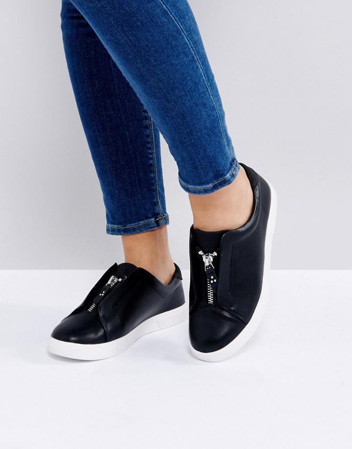 Call It Spring Ailade Zip Sneakers - Black