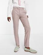 Harry Brown Tweed Suit Pants In Mauve-purple