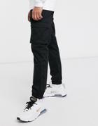 Only & Sons Slim Fit Cargo With Cuffed Bottom In Black