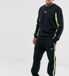 Reebok Sweatpants With Neon Side Stripe In Black Exclusive To Asos