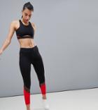 Kisaiya 7/8 Mesh Detail Legging - Black