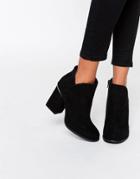 Asos Endure Hardware Ankle Boots - Black