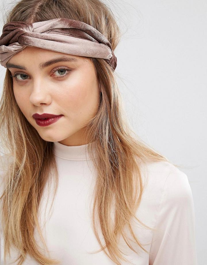 Johnny Loves Rosie Velvet Headband - Silver