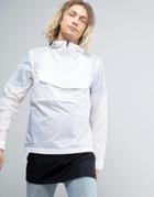 Napapijri Asheville Overhead Jacket Hooded Lightweight Ripstop In White - White