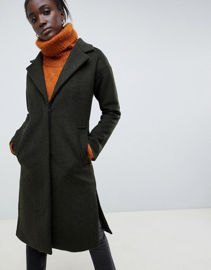 Parka London Sommersby Tailored Duster Coat - Green