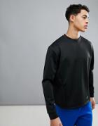 Asos 4505 Sweatshirt In 4 Way Stretch Jersey - Black
