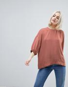 Asos Woven Casual T-shirt - Pink