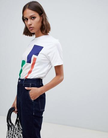 Kowtow Abstract Print Organic Cotton T-shirt - White