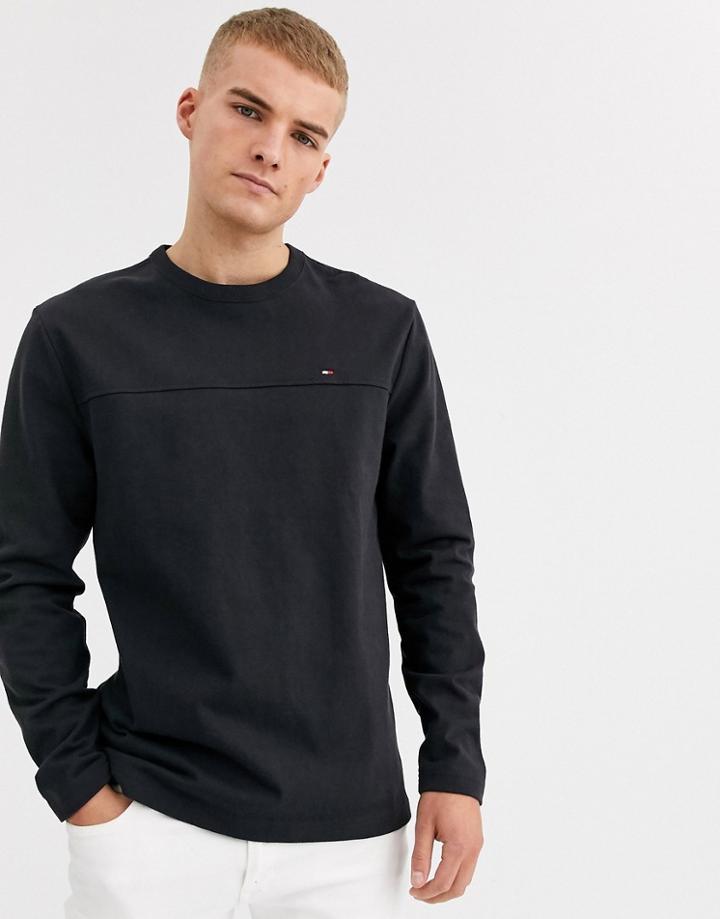 Tommy Hilfiger Delancy Long Sleeve Top In Black