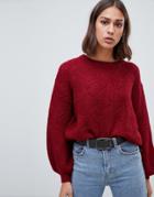 B.young Textured Sweater - Red